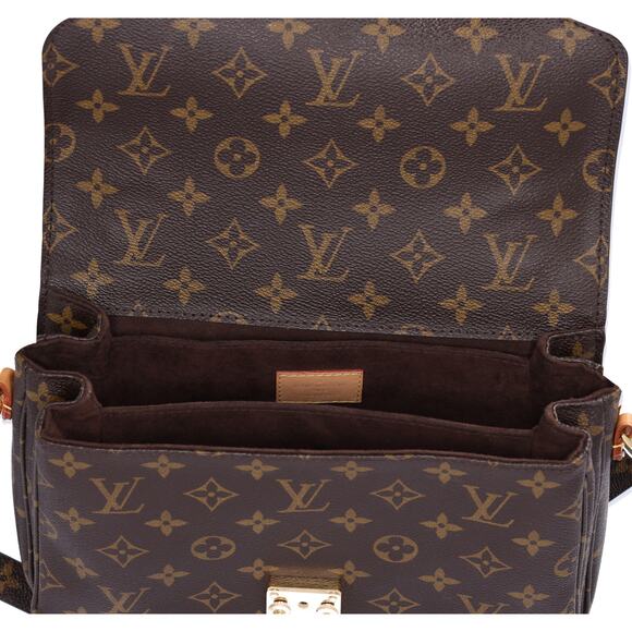 Louis Vuitton Pochette Metis MM Monogram Handbag M44875 Brown Canvas - Picture 2 of 11